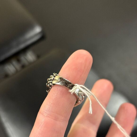 Silver Pentagram Ring with skeleton 💀 hands - Picture 11 of 11